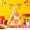 Pizza Pinata - Food Themed Birthday Party Decorations, Table Centerpiece (Small, 16.5 x 13.5 x 3 in)